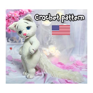 Modèle chat au crochet, peluche chat, modèle amigurumi, modèle chat au crochet, peluche chat, chat amigurumi, PDF ANGLAIS, tutoriel DIY