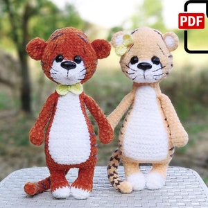 Simon the baby tiger / Amigurumi pattern tiger Simon / crochet tiger