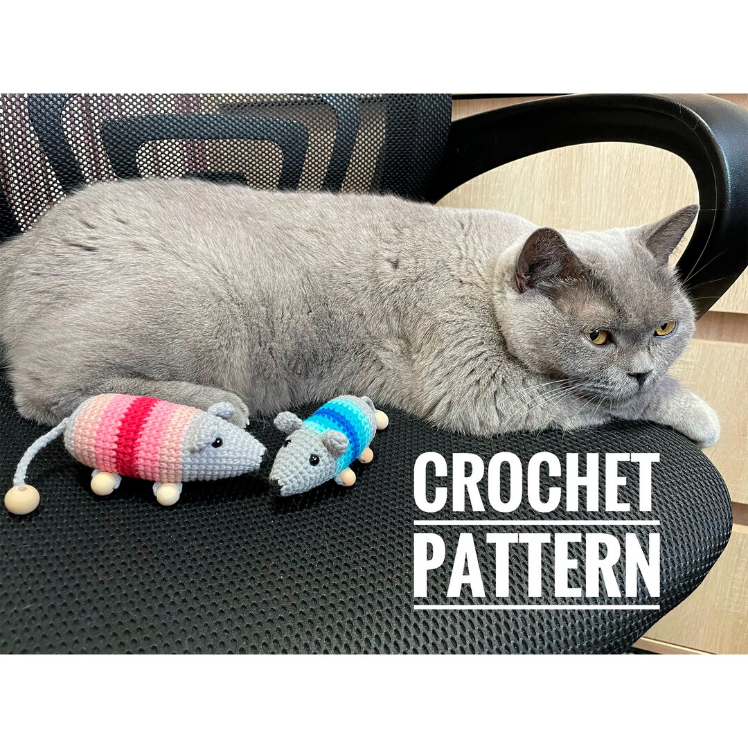 Cat Toys Mouse Crochet Pattern Cat Gifts Etsy