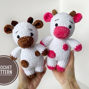 Kuh Häkelanleitung, Kuh Geschenke, Amigurumi Spielzeug
