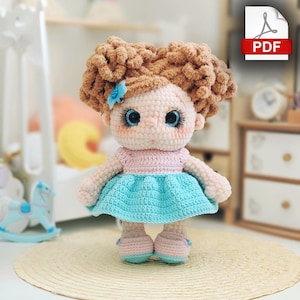Crochet doll pattern / doll crochet pattern / Amigurumi PDF