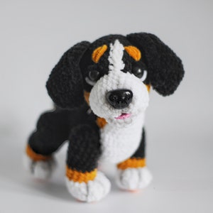 Amigurumi Bernesse Mountain dog, Crochet dog pattern, dog stuffed animal, cute crochet pattern, Plushie pattern, ENGLISH PDF, DIY tutorial image 5