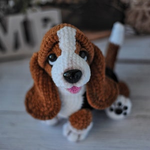 Crochet Basset Hound dog pattern, dog crochet pattern, stuffed dog, dog toy, plush pattern, amigurumi animals, ENGLISH PDF, DIY tutorial image 3