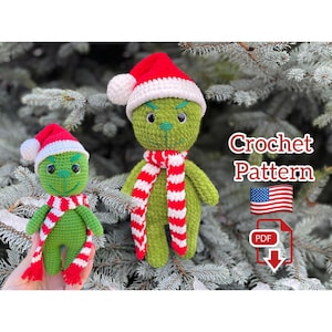 Weihnachtsgrüner Mann Häkelanleitung Weihnachtself - Amigurumi muster