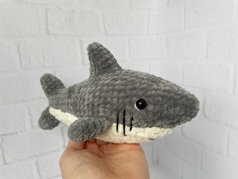 Shark Plush Toy Pattern, Baby shark, Shark gift image 4