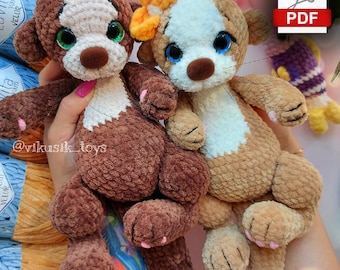 Otter crochet pattern, toy pattern for kids, crochet tutorial in PDF format.