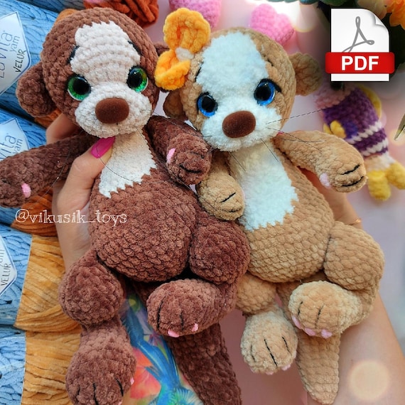 Preview of Otter crochet pattern, toy pattern for kids, crochet tutorial in PDF format. by ThreadTutorial