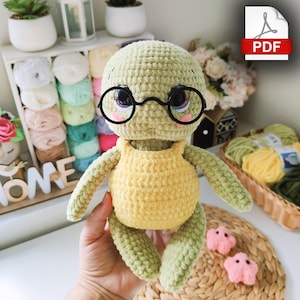Schema tartaruga amigurumi all'uncinetto / schema amigurumi