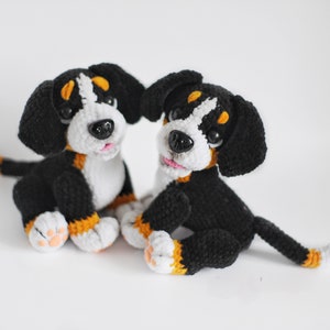 Amigurumi Bernesse Mountain dog, Crochet dog pattern, dog stuffed animal, cute crochet pattern, Plushie pattern, ENGLISH PDF, DIY tutorial image 4