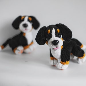 Amigurumi Bernesse Mountain dog, Crochet dog pattern, dog stuffed animal, cute crochet pattern, Plushie pattern, ENGLISH PDF, DIY tutorial image 9