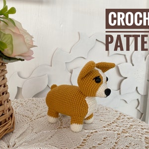 Corgi plush pattern, Crochet corgi pattern