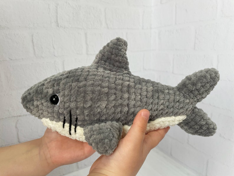 Shark Plush Toy Pattern, Baby shark, Shark gift image 9