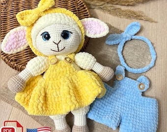 Sheep Crochet Pattern, Crochet Lamb Pattern