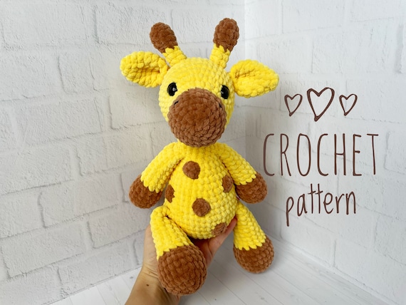 Preview of Giraffe Crochet Pattern, Amigurumi Pattern Giraffe by ThreadTutorial