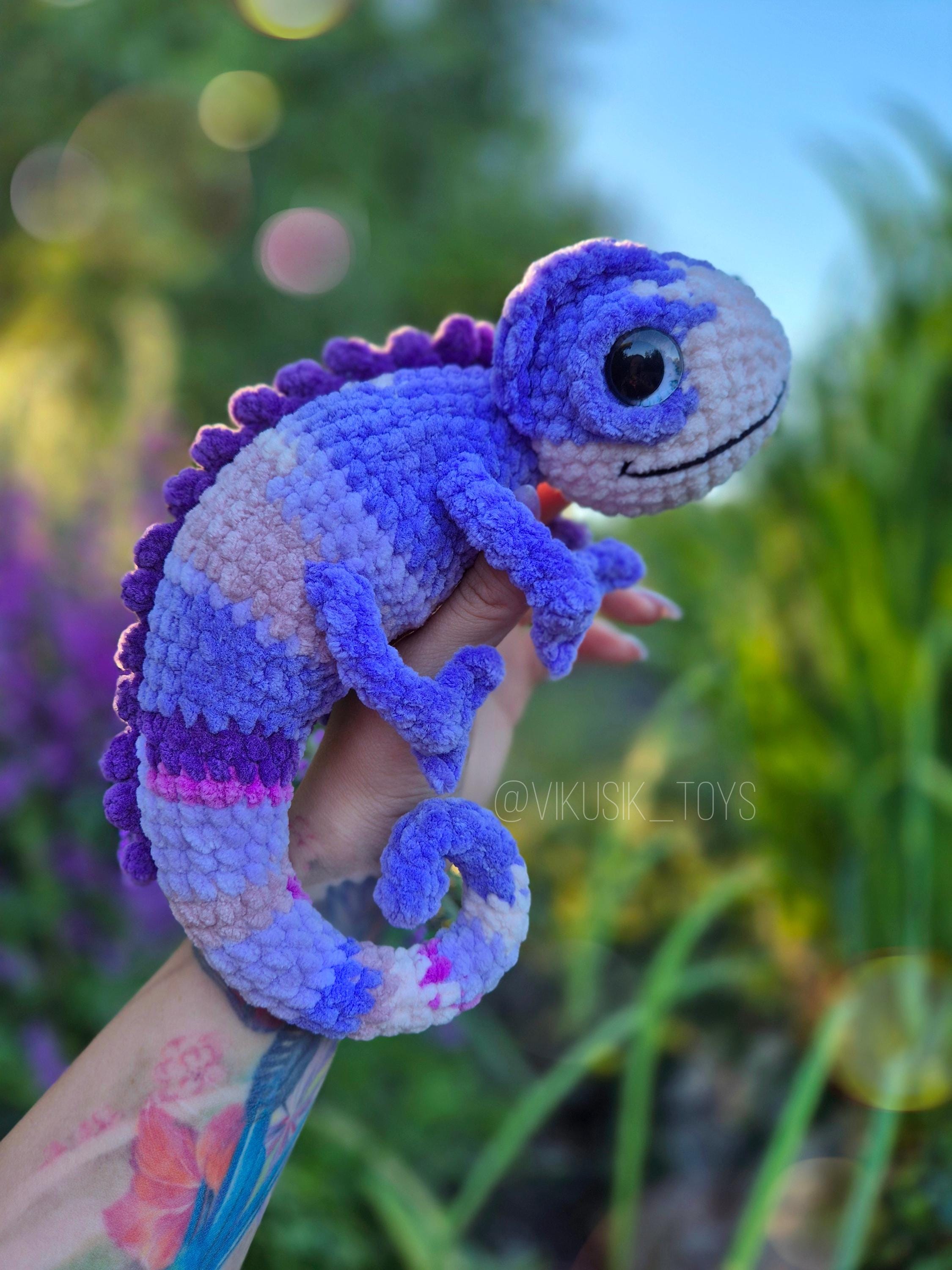 Crochet Chameleon Pattern Kids Toy