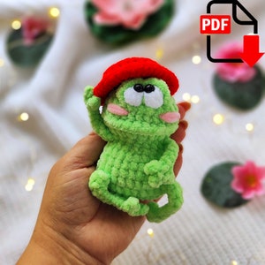 Häkelanleitung Frosch / Amigurumi PDF / Häkeltiere Tiere Häkelanleitung / Frosch Häkelanleitung
