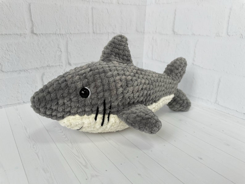 Shark Plush Toy Pattern, Baby shark, Shark gift image 7