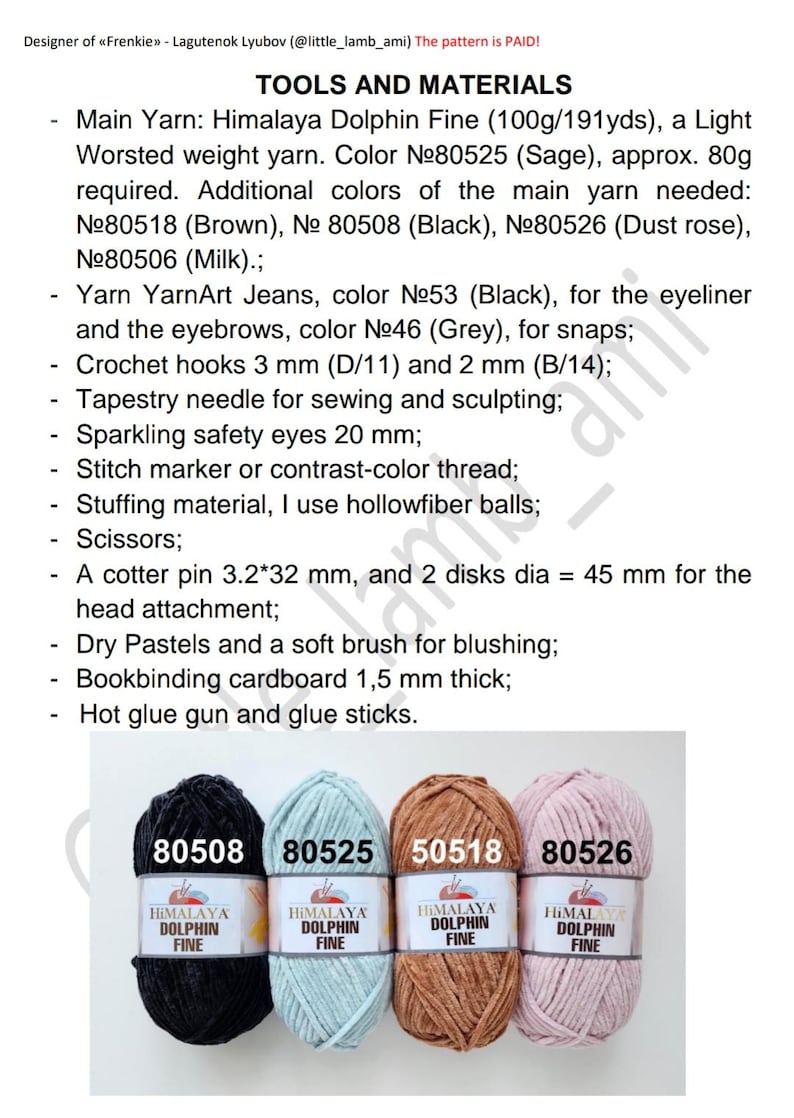 Tools and materials for making a soft Frankenstein amigurumi toy. Includes yarn colors, hooks, safety eyes, and supplies list for the crochet pattern tutorial.