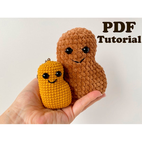 Chicken nugget crochet pattern