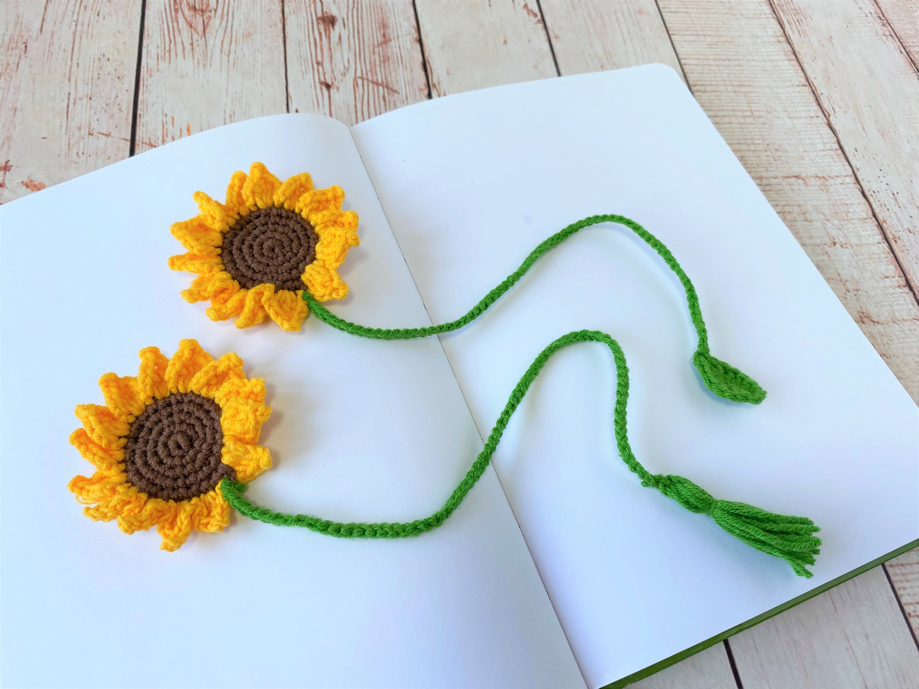Sunflower Bookmark Crochet Pattern Bookmark for Women Etsy
