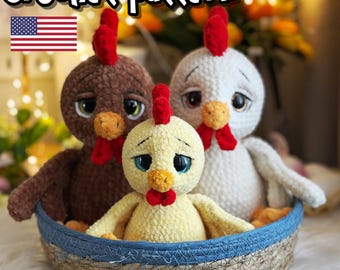 Häkelanleitung Küken, Häkelanleitung Huhn, Anleitung Häkeln, Amigurumi Häkelanleitung, Osterhäkelanleitung, Anleitung