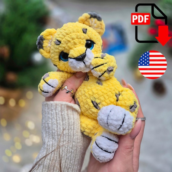 Preview of Crochet Leopard and Irbis Pattern, Kids Toy Pattern, Crochet Tutorial PDF. by ThreadTutorial