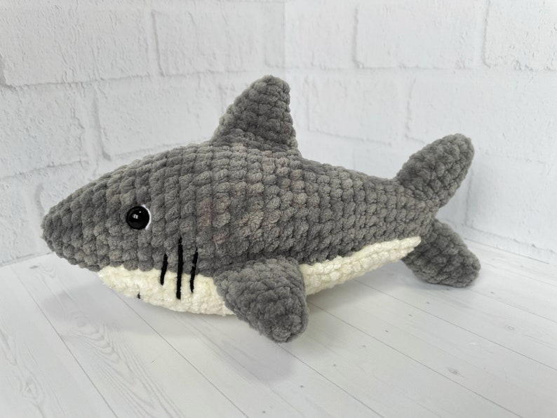 Shark Plush Toy Pattern, Baby shark, Shark gift image 6