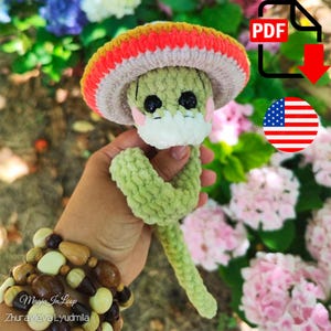 Crochet snake pattern / easy pattern / amigurumi snake pattern / digital download / crochet snake pattern / crochet animals / green snake