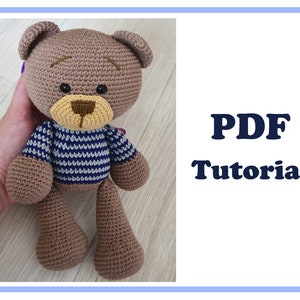 Amigurumi Bear Teddy crochet pattern. Crochet pattern PDF