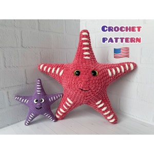 Starfish Crochet Pattern, Starfish Beach Decor