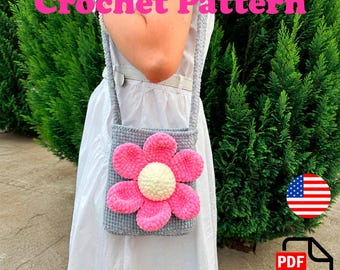 Crochet Bag Pattern, Flower Girl Gift
