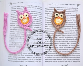 Owl bookmark crochet pattern, Lace bookmark crochet PDF, Handmade bookmark, Easy pattern, Beginner crochet tutorial, bookmarks for women