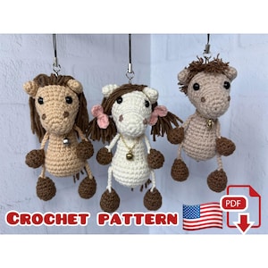 Crochet Keychain Horse Pattern
