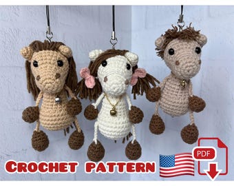 Crochet Keychain Horse Pattern