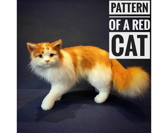 Il modello realistico del giocattolo Ginger Cat