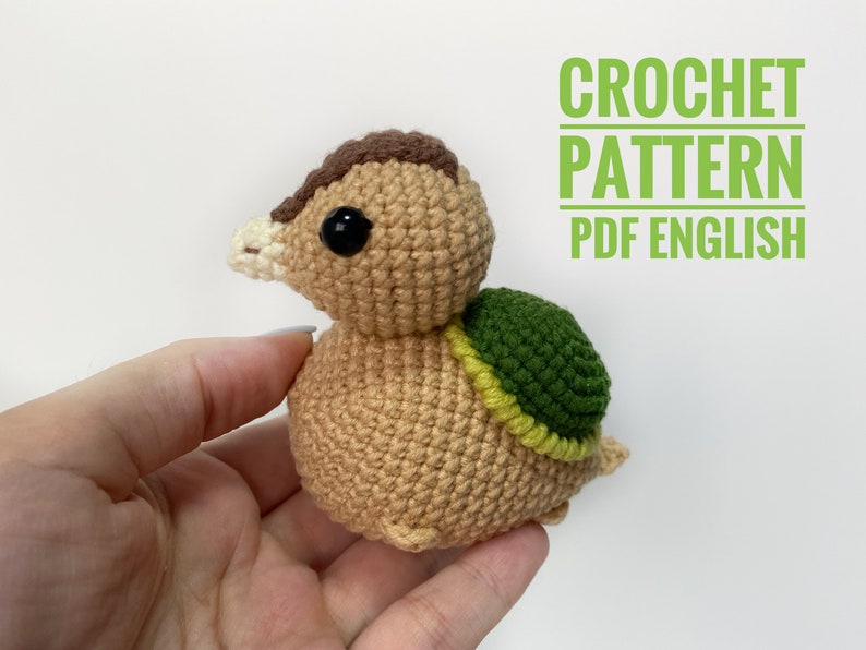 Turtle Duck Crochet Pattern Amigurumi Pattern Turtle Duck Etsy
