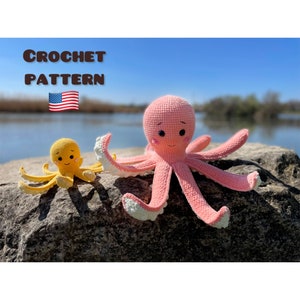 Octopus Crochet Pattern, Ocean Nursery Toy