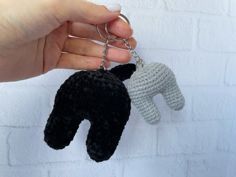 Cat Butt Crochet Keychain Pattern, Cat lover gift image 9