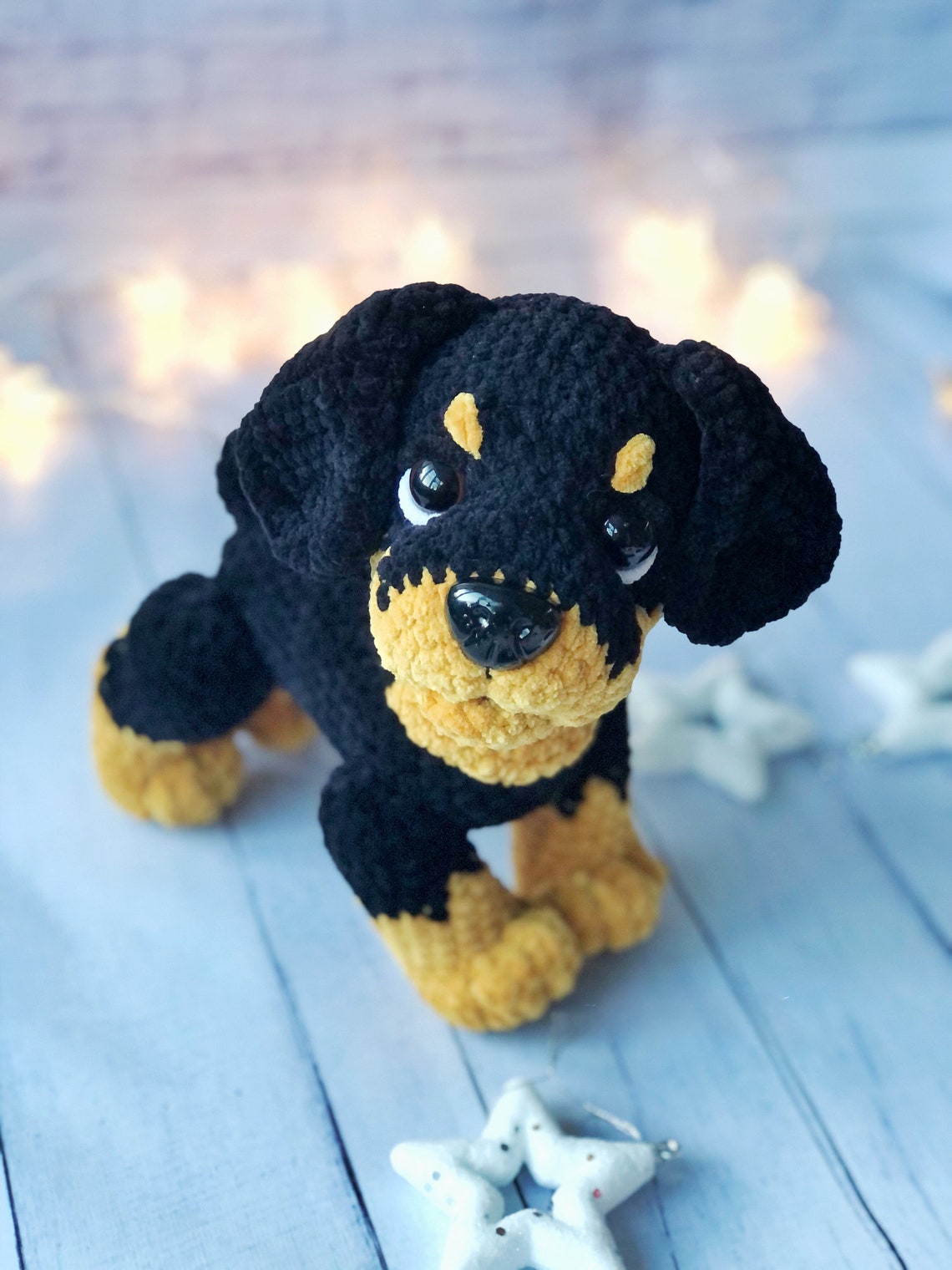 Rottweiler Crochet Pattern, Crochet Dog Pattern, Plush Dog, Puppy Toy ...