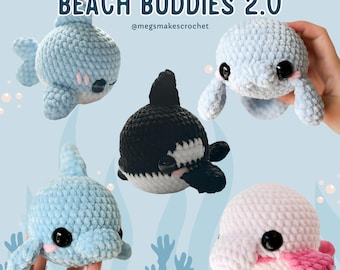Beach Buddies 2.0 Bundle (PDF Crochet Pattern)