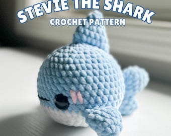 Stevie the Shark (PDF Crochet Pattern)
