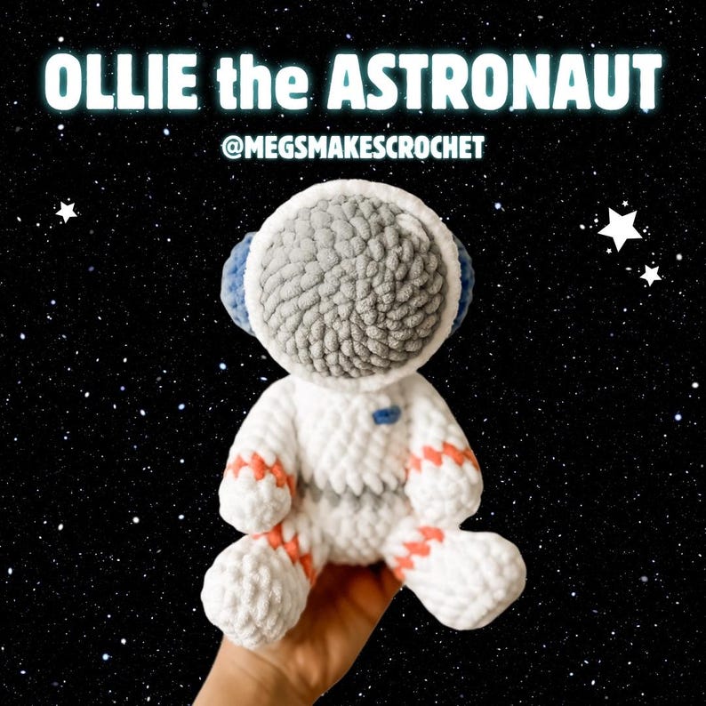 Ollie the Astronaut (PDF Crochet Pattern) image 1