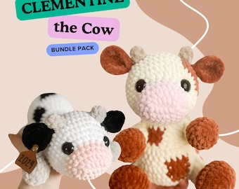 Clementine the Cow (PDF Crochet Pattern)