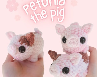 Petunia the Piglet (PDF Crochet Pattern)