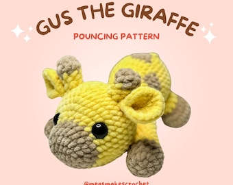 Gus the Pouncing Giraffe (PDF Crochet Pattern)