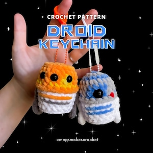 Droid Keychain (PDF Crochet Pattern)