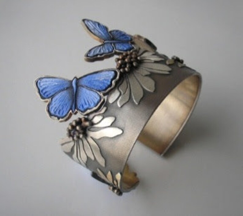925 Sterling Silver Cuff/bracelet Butterfly Cuff/bracelet Etsy