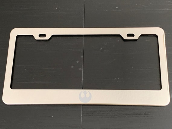 Save The Rebellion Save The Dream Star Wars Chrome License Plate