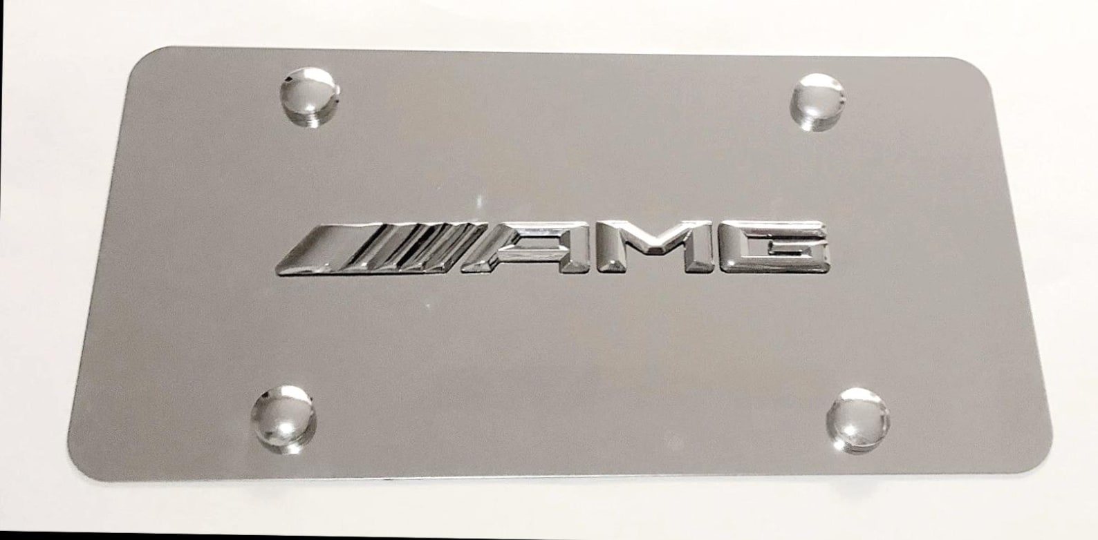 Mercedes Benz AMG Black Powder Coated Stainless Steel Front License ...