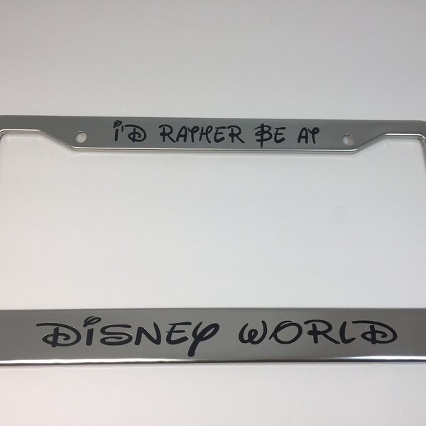 HAWAII I'D RATHER BE IN License Plate Frame